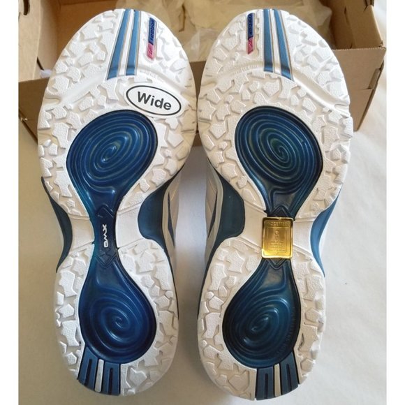 🆕️ Vintage Reebok Roadspeed DMX White Blue Active Walking Shoes Wide Width - Picture 3 of 5